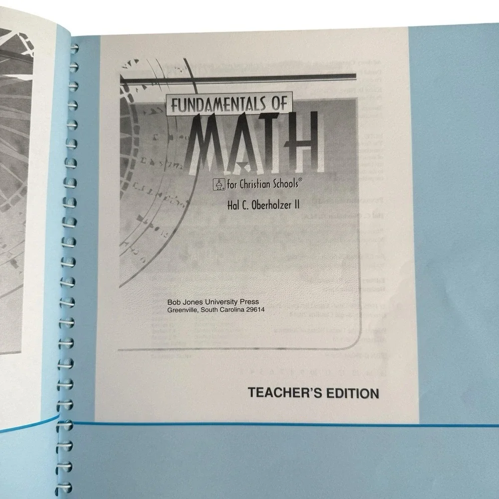 Fundamentals of Math For Christian Schools Teacher's Edition 1 & 2